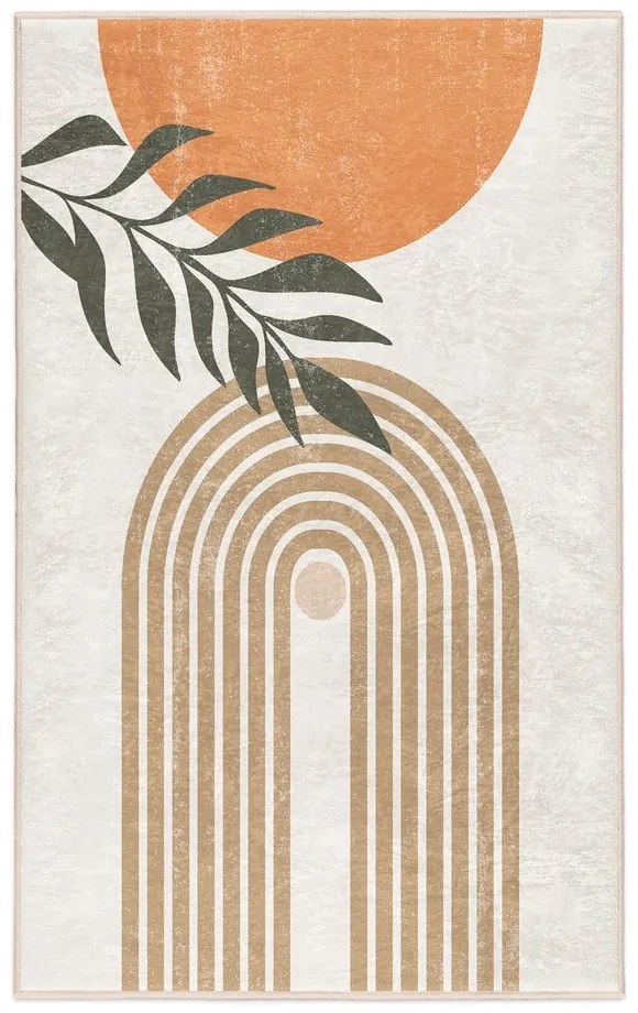 Krémszínű mosható szőnyeg 80x150 cm Dot Arch – Mila Home