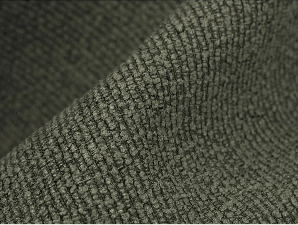 Zöld buklé sarokkanapé (jobb oldali-heverő résszel) Aloha – Makamii