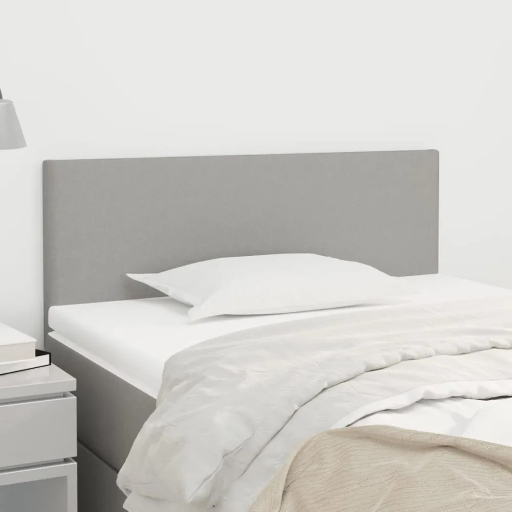 világosszürke szövet fejtámla 80 x 5 x 78/88 cm