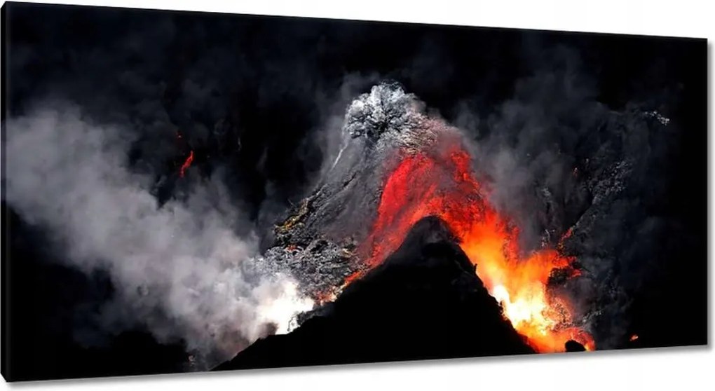 Képek 115x55 Vulkánkitörés láva por