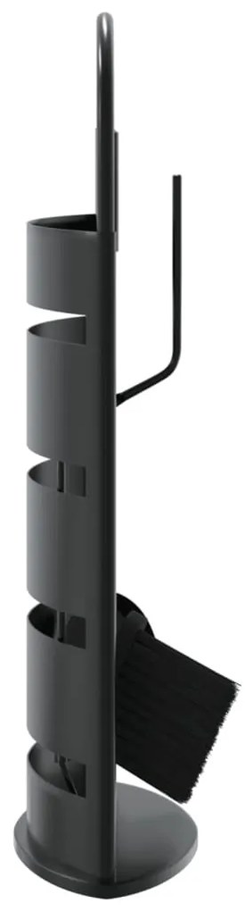 5 darabos acél kandallószerszám-készlet 23 x 15 x 66 cm