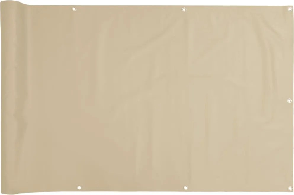 vidaXL bézs oxford-szövet erkélyparaván 120 x 300 cm