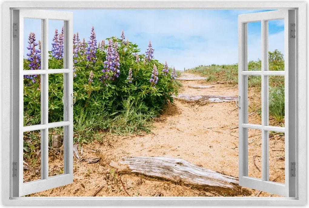 Poszterek 120x80 Lépcsők Virágok Rét