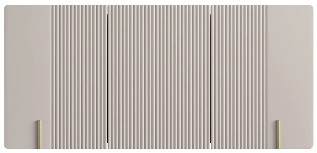 Malmi fali komód 150 cm - kasmír / crema bianca / arany