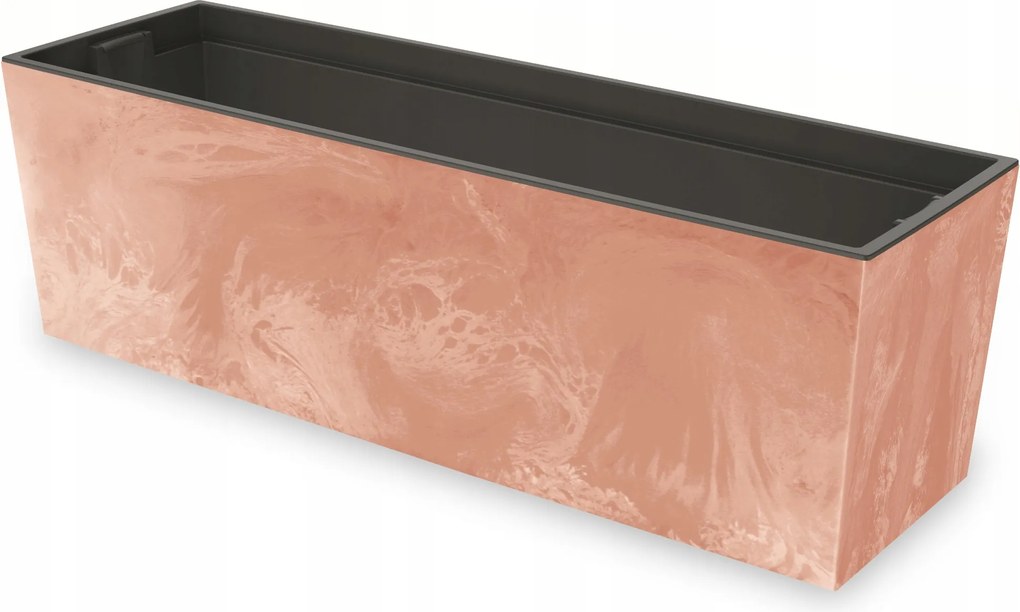 Doboz nagy virágtartó erkély terasz 77x24cm terrakotta