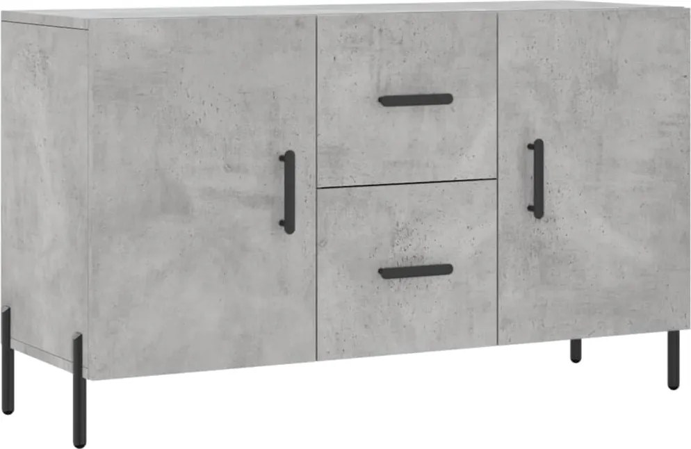 vidaXL betonszürke szerelt fa tálalószekrény 100 x 36 x 60 cm