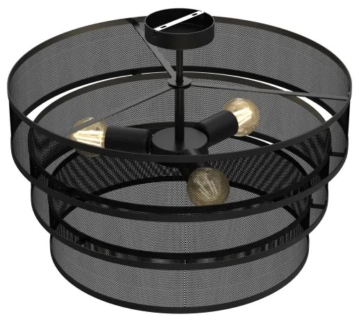 Csillár GLUM 3xE27/60W/230V fekete