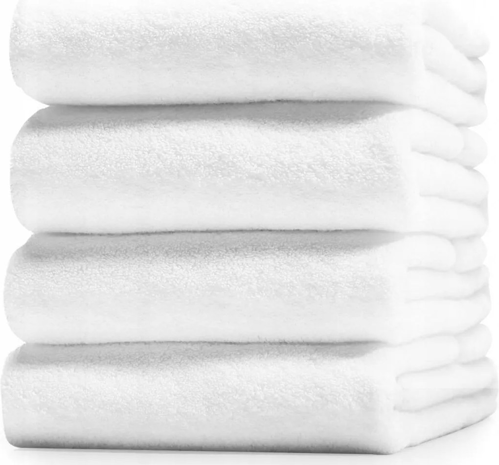 Frottír Törölköző 70x140 Szállodai Fehér Vastag 500GR