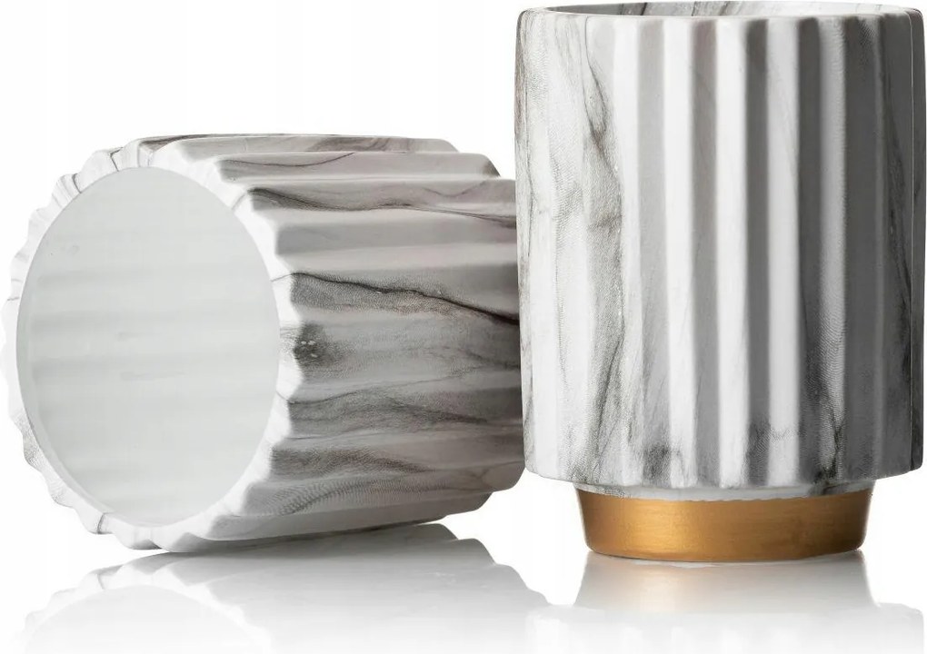 Kerámia Váza Virágok Gyönyörű Vintage Váza Kerámia Fehér Márvány