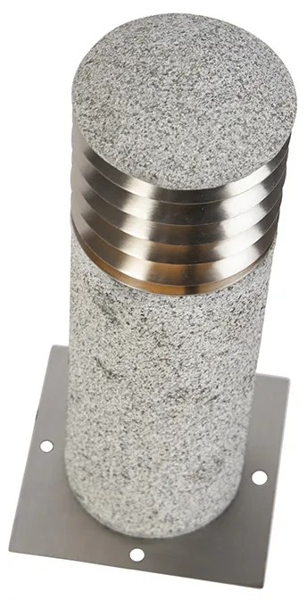 Modern kültéri állólámpa gránit 40 cm - Happy