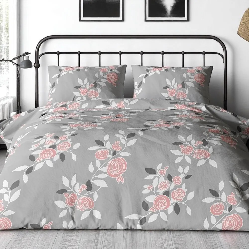 Pamut ágynemű Homa TORRY ROSES 3 részes 140x200 cm