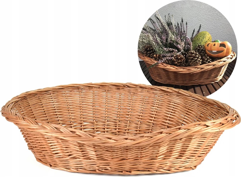 Stílusos Fonott Kosár Dekoráció Kompozíciók Kosár Diy Fonott 48 cm