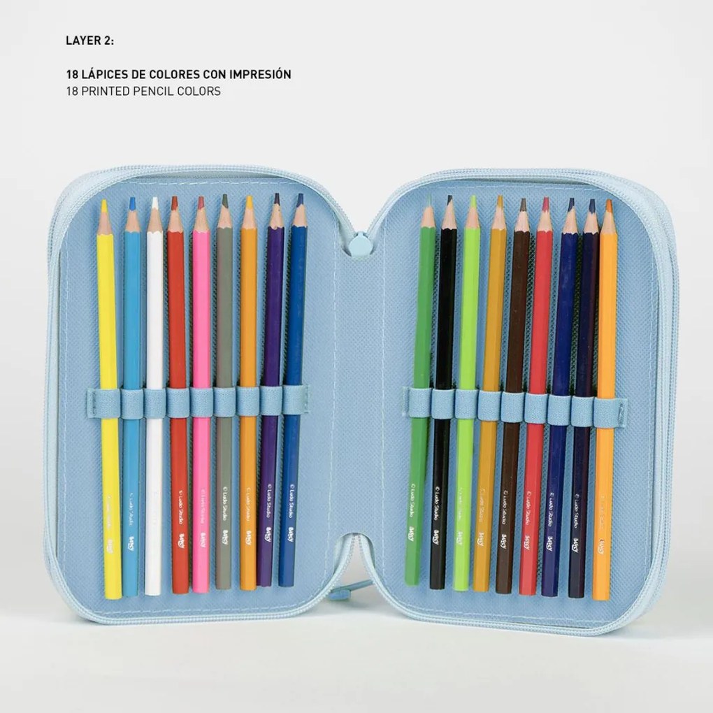 Bluey Striped tolltartó töltött 3 emeletes Giotto