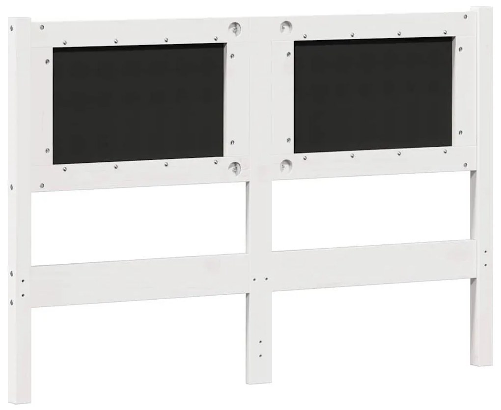 Fejtámla Egyéb Fehér és világosszürke 120 cm Tömör fenyőfa