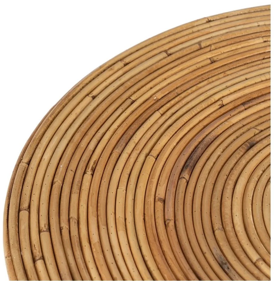 Rattan kerek tárolóasztal ø 60 cm – Ixia