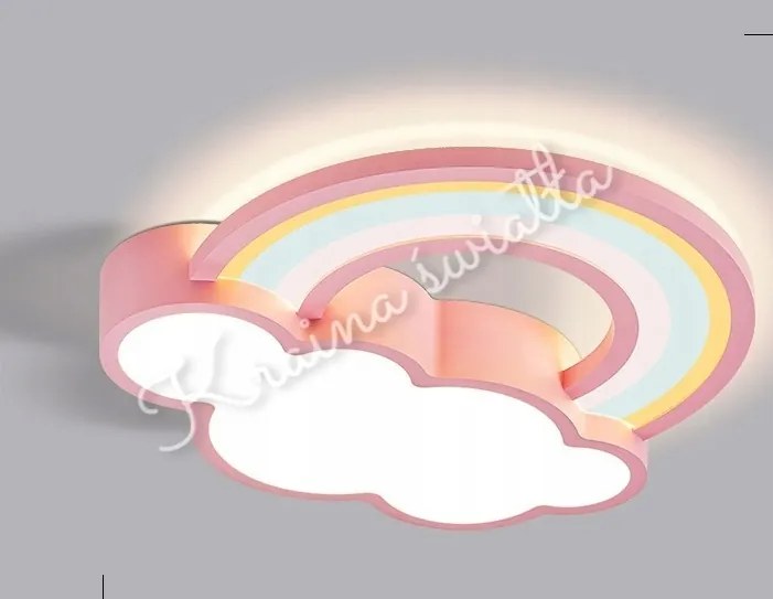Bájos Mennyezeti Lámpa Szivárvány Felhő Színes Led **Kraina światła