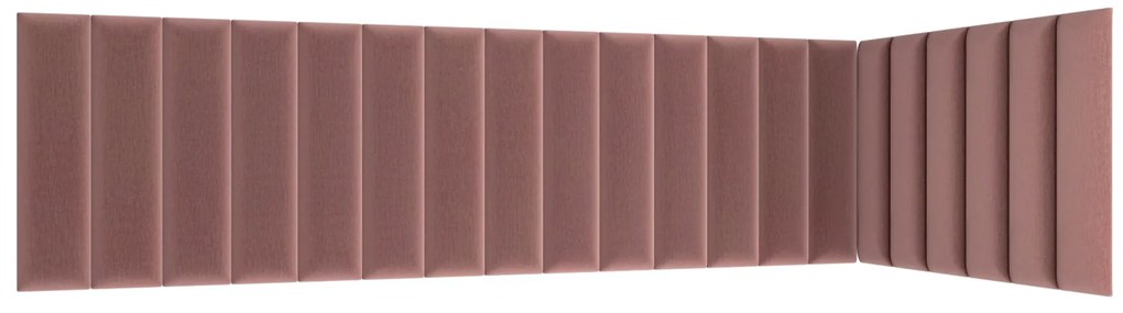 Kárpitozott panel 20 db. Quadra 210x90x60 cm (rózsaszín). 1052009