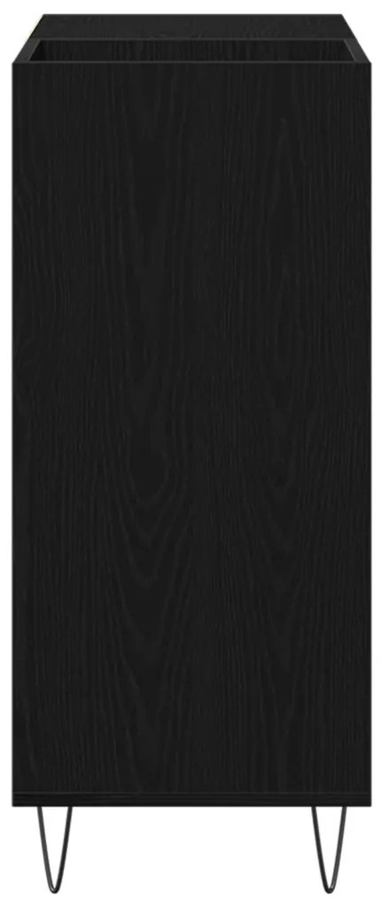 Rekord Szekrény Fekete Tölgy 84,5x38x90 cm Rétegelt Fa