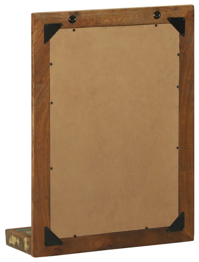 Fürdőszoba Tükör 50x22x70 cm Tömör Fa Újrahasznosított
