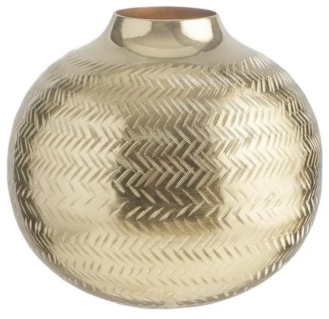 BALI fém váza, arany Ø20cm