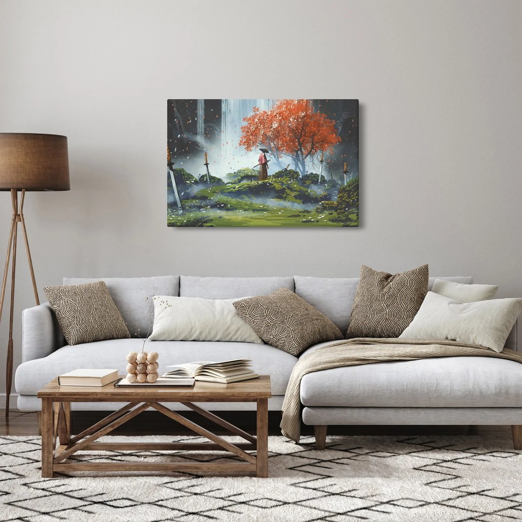 Kép - A kardok kertjének illusztrációja (90x60 cm)