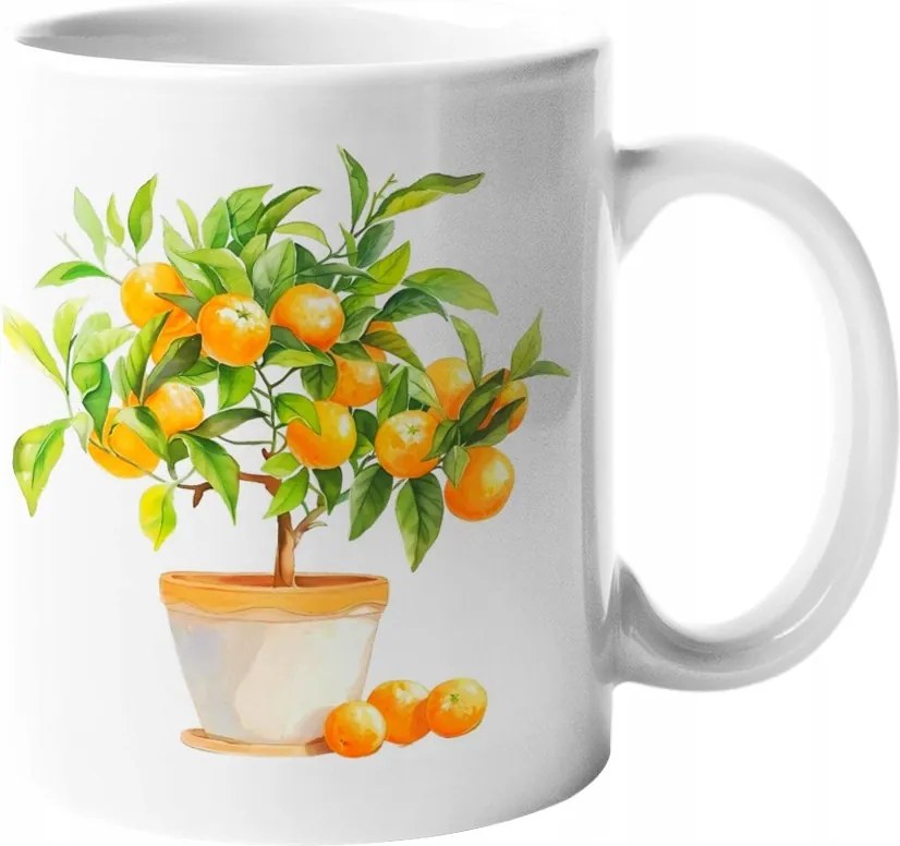Látványos Bögre Narancsfa Szicíliai Citrus Kerámia 330ml.