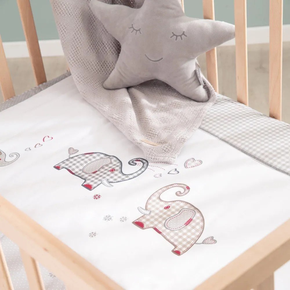 Natúr színű gurulós járóka 100x75 cm Jumbo Twins – Roba