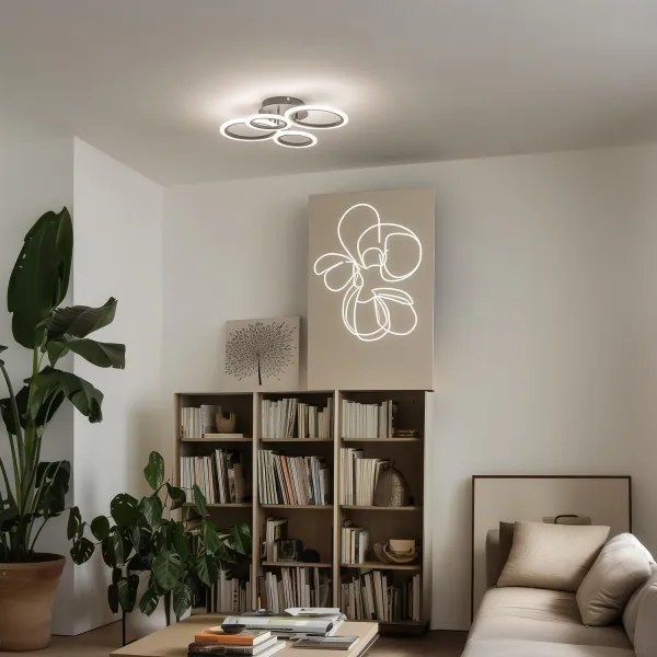 Brilagi - Fényerőszabályozható felületre szerelhető LED csillár ORBITS LED/50W/230V 3000-6500K + távirányító