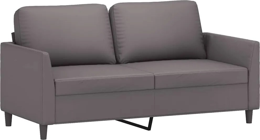 vidaXL 2 személyes szürke műbőr kanapé 140 cm