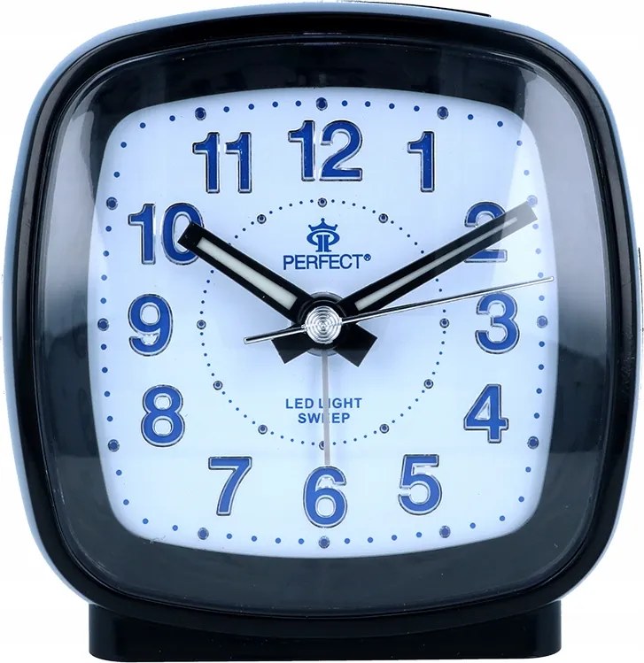 Kis Kvarc Ébresztőóra háttérvilágítással csendes áramló mechanika +4 db elem