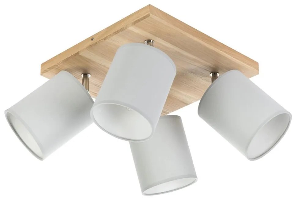 Spot-Light DO56845474 - APRILLIA mennyezeti spotlámpa 4xE27/25W/230V fenyő