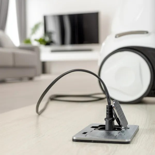 Brilagi - Kültéri beépített padló dupla aljzat IP55 matt króm négyszögletes