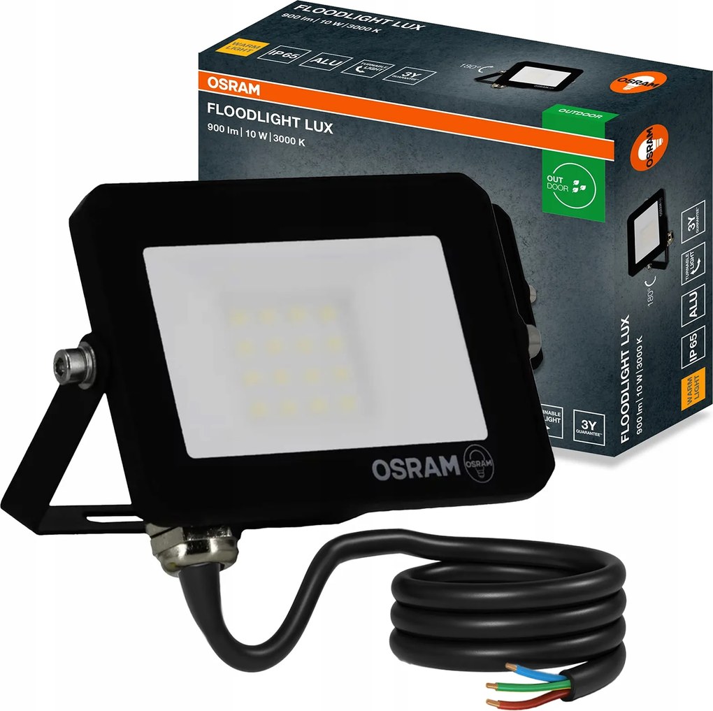 Led Halogén Kültéri Fényvető Reflektor 10W 3000K 900lm IP65 Osram
