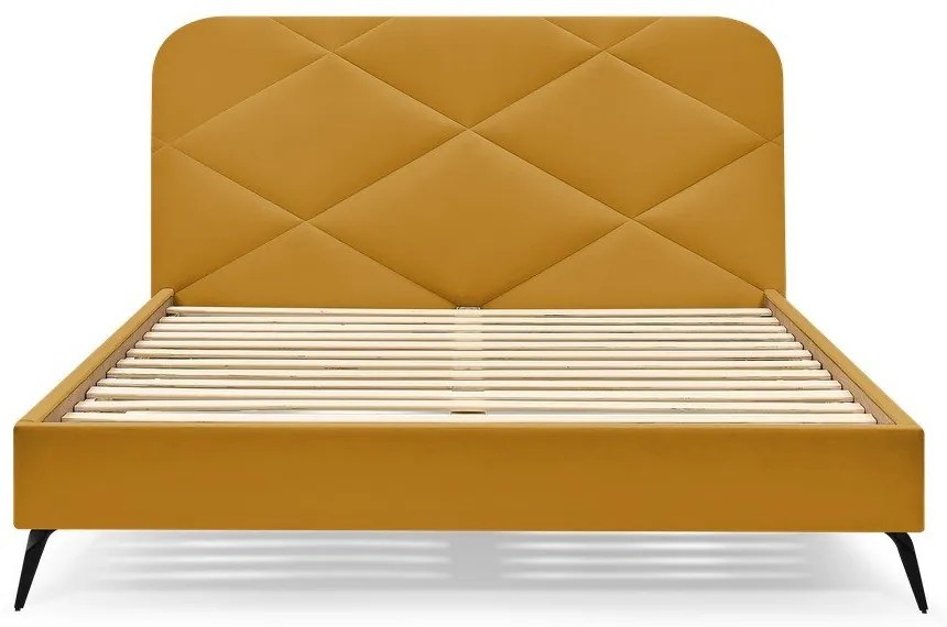 Kárpitozott franciaágy ágyráccsal 160x200 cm Prune – Bobochic Paris