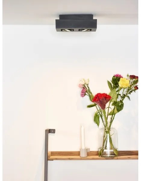 Lucide 09119/11/30 - XIRAX LED spotlámpa 2xGU10/5W/230V fekete