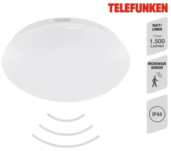 Telefunken 601206TF - LED Fürdőszobai mennyezeti lámpa LED/15W/230V átm. 28 cm