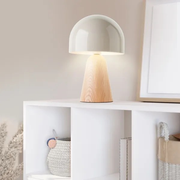 Brilliant - Asztali lámpa NALAM 1xE14/40W/230V bézs/kőris