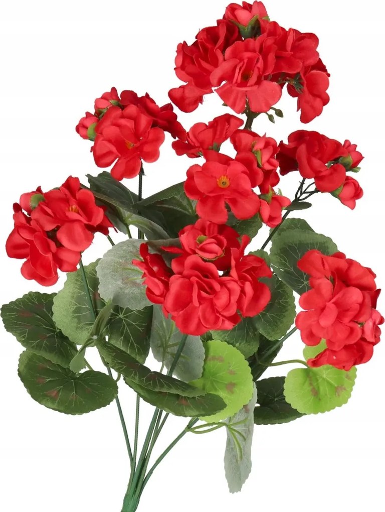 Muskátli Művirág Növény Csokor 45CM Sűrű, Mint Az Élő