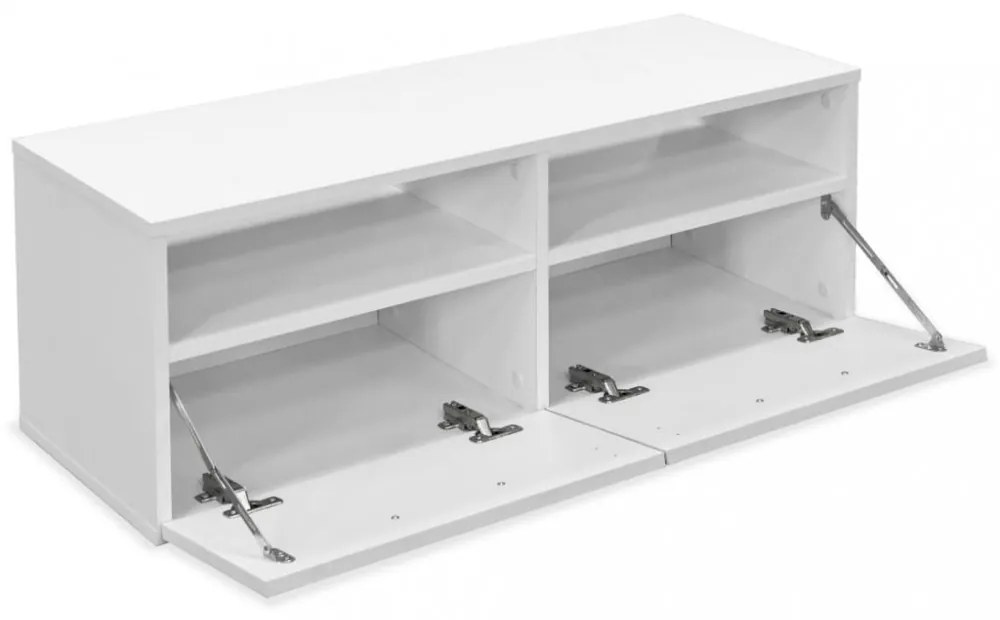 2 db fehér szerelt fa TV szekrény 95 x 35 x 36 cm