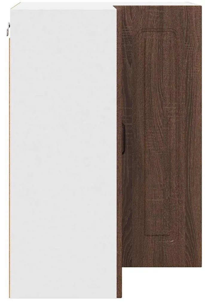 Fali konyhaszekrény ajtóval Barna Tölgy 57 x 57 x 80 cm Faanyag