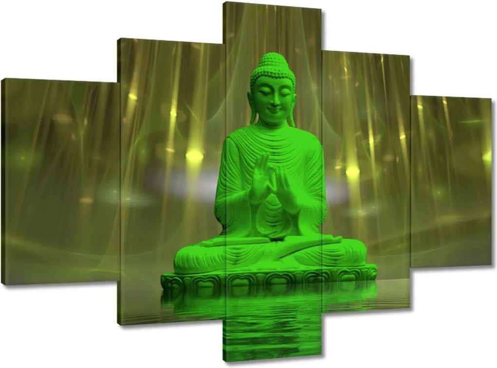 Festmények 150x105 Zöld Buddha Buddhizmus