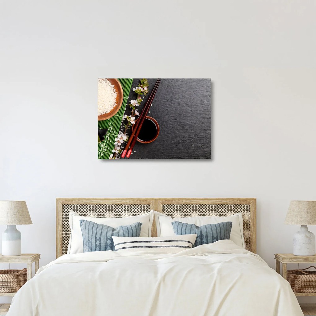 Üveg kép - Sushi (70x50 cm)