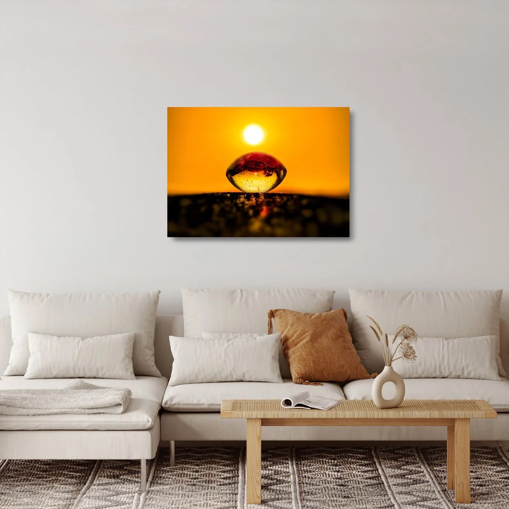 Egy üvegcsepp képe (üvegen) (70x50 cm)