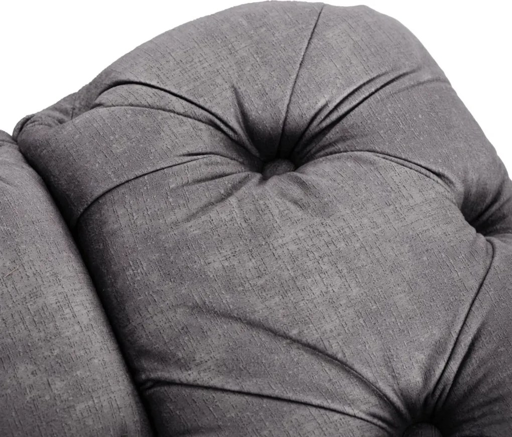 Sofa SORRENTO 2S Dwuosobowa Szara Welurowa