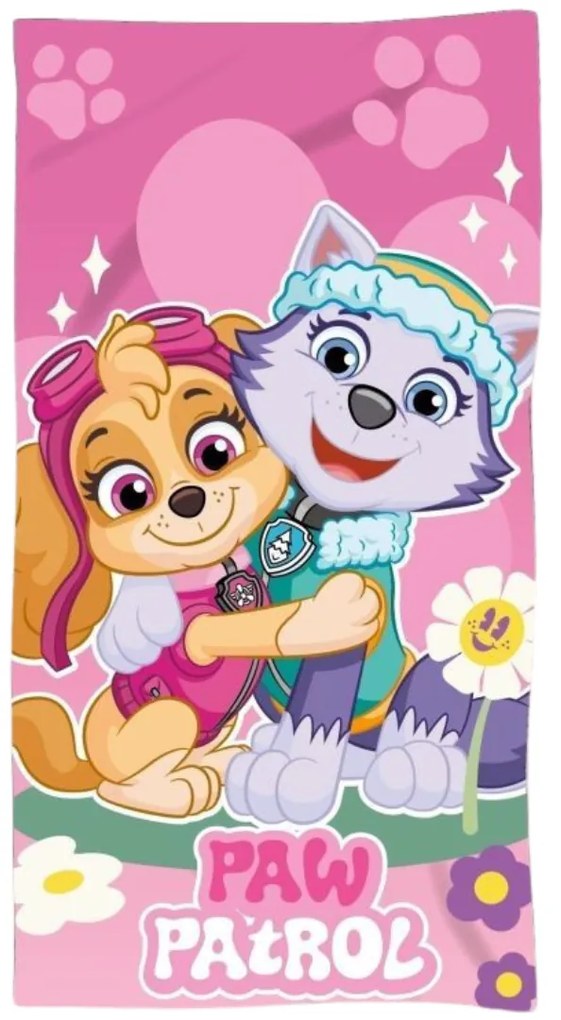 Baba törölköző PAW PATROL rózsaszín 70X140cm Setino