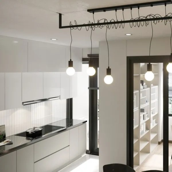 Csillár zsinóron SALAMANCA 2xE27/60W/230V