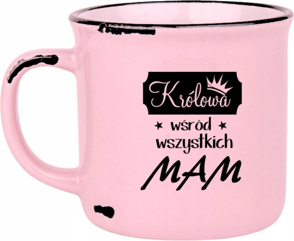 Bögre Rózsaszín Retro Ajándék Vicces Anyák Napja Királynő Anya