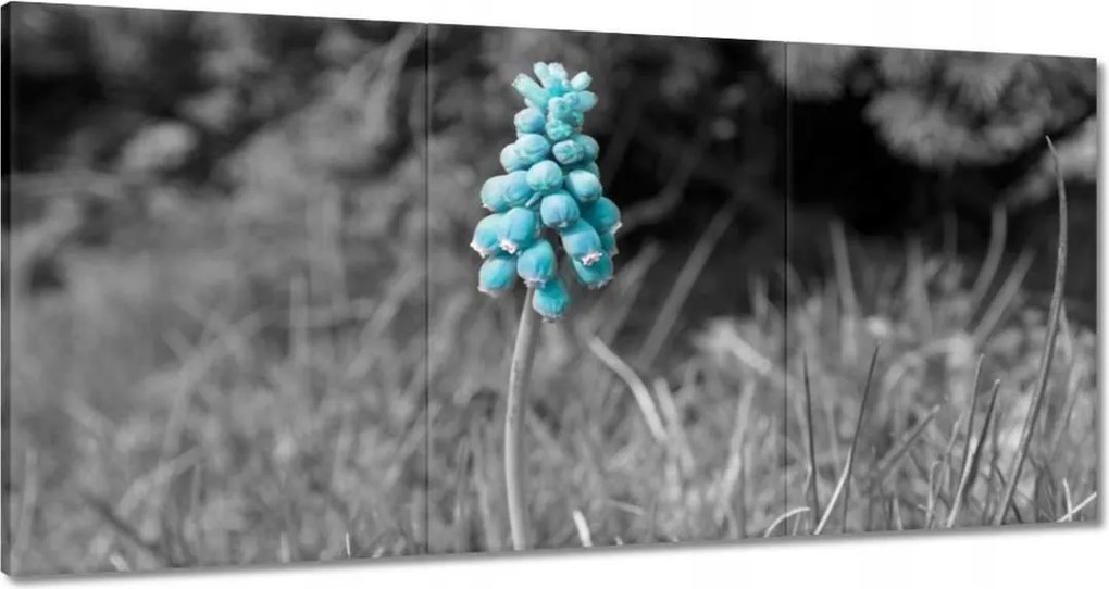 Vászonkép 180x90 Türkiz virág