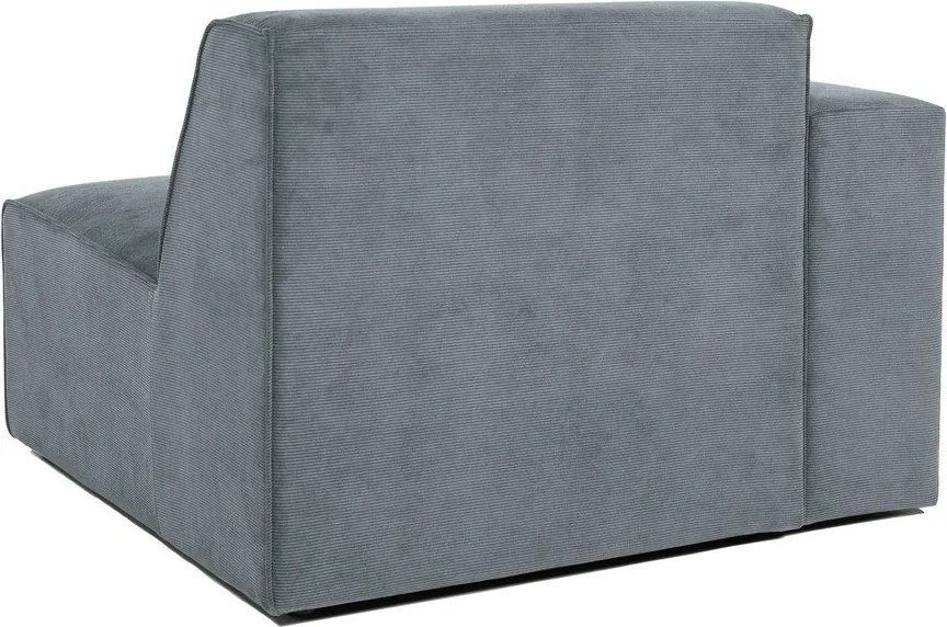 Szürke kordbársony kanapé modul (bal oldali) Sting – Scandic