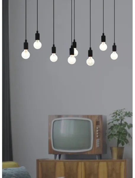 Eglo 43322 - Csillár zsinóron HOGSMILL 8xE27/40W/230V